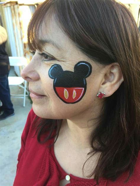 easy mickey mouse face paint|mickey mouse face paint instructions.